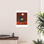Cats on Chairs Deluxe Collection - Red Poster Gallery Image 2