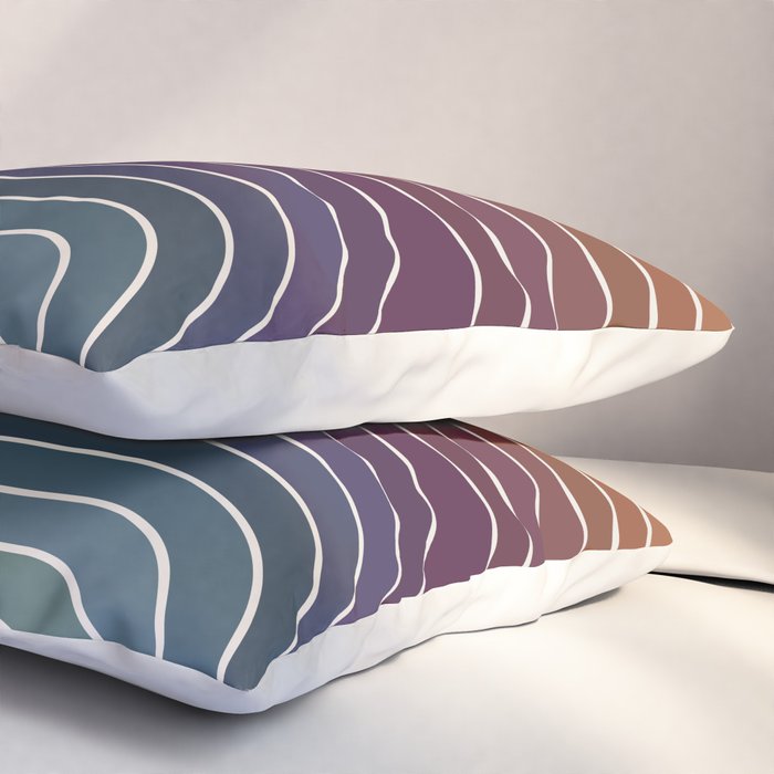 Gradient Curvature X Pillow Sham Gallery Image 3