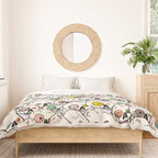 Cute Tiny Skulls Duvet Cover Gallery Image 3