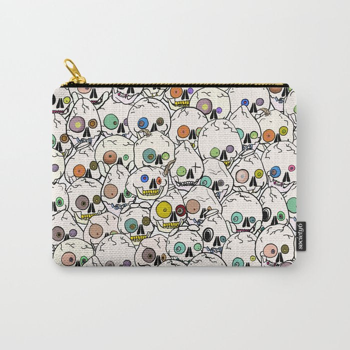 Cute Tiny Skulls Carry All Pouch Gallery Image 1