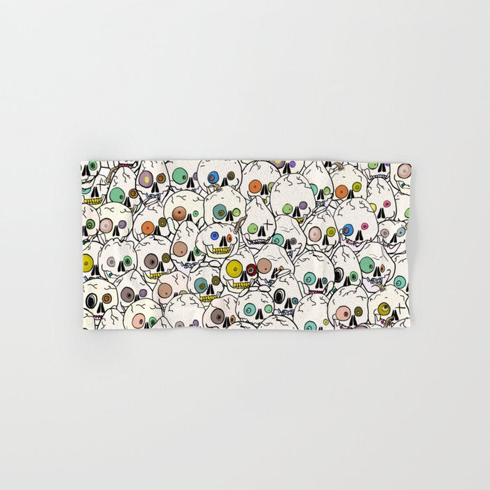 Cute Tiny Skulls Bath Towel Gallery Image 1