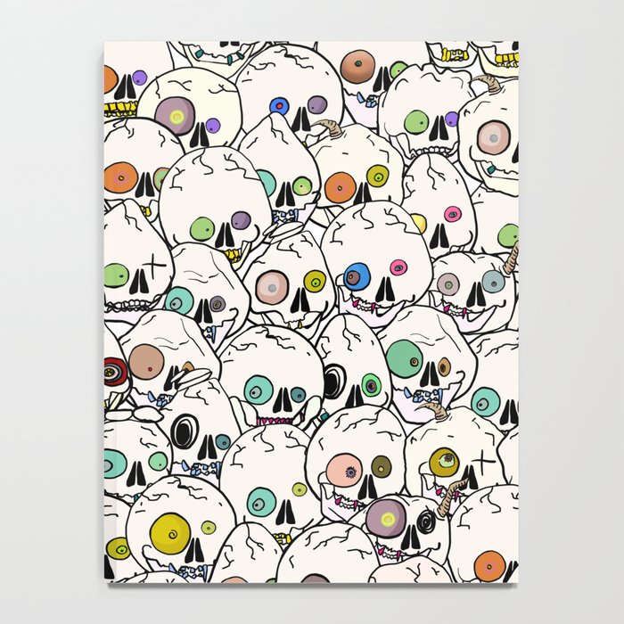 Cute Tiny Skulls Notebook Gallery Image 4