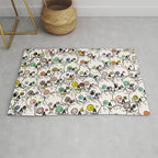 Cute Tiny Skulls Rug Gallery Image 1
