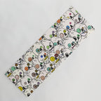 Cute Tiny Skulls Yoga Mat Gallery Image 1