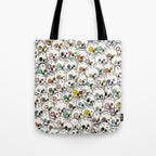 Cute Tiny Skulls Tote Bag Gallery Image 1