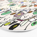 Cute Tiny Skulls Bath Mat Gallery Image 3