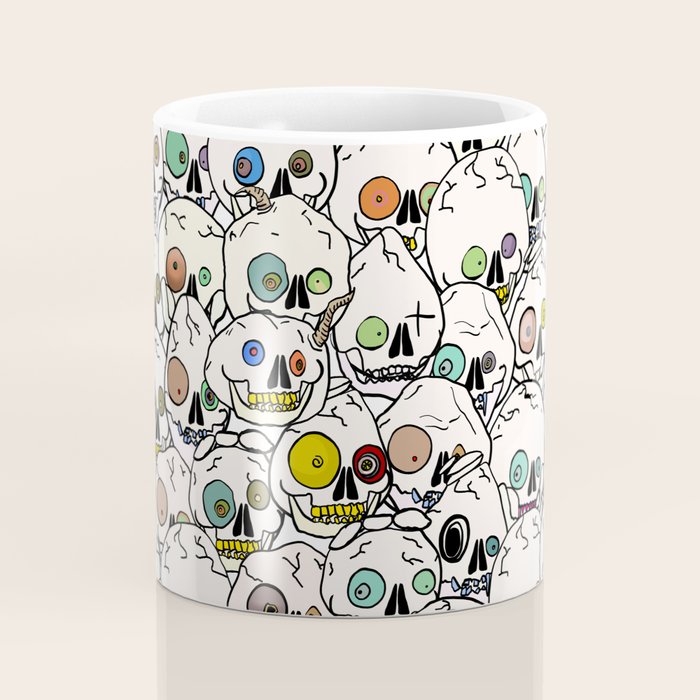 Cute Tiny Skulls Coffee Mug Gallery Image 4