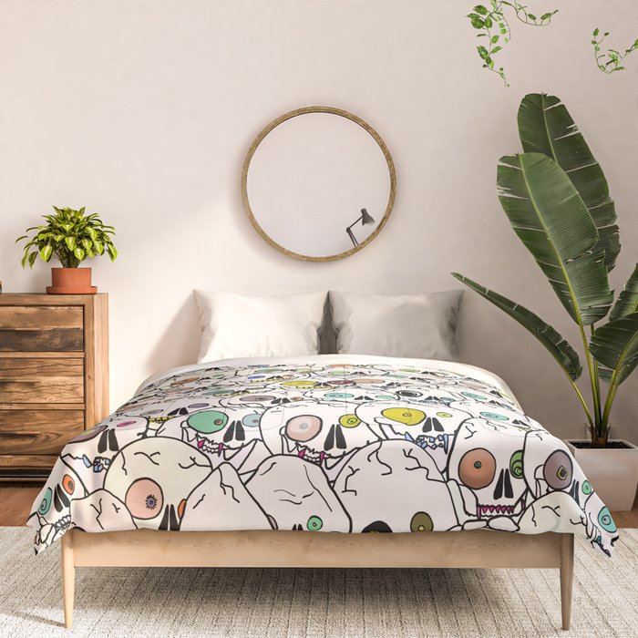 Cute Tiny Skulls Comforter Gallery Image 3