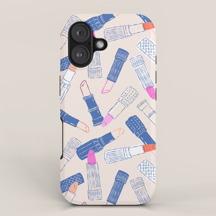 Lipstick Tubes Illustration iPhone Case Gallery Image 1