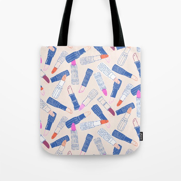 Lipstick Tubes Illustration Tote Bag Gallery Image 1