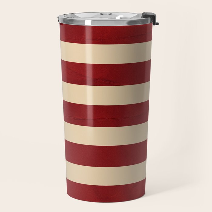 American Flag Vintage Americana Red Navy Blue Beige Travel Mug Gallery Image 2
