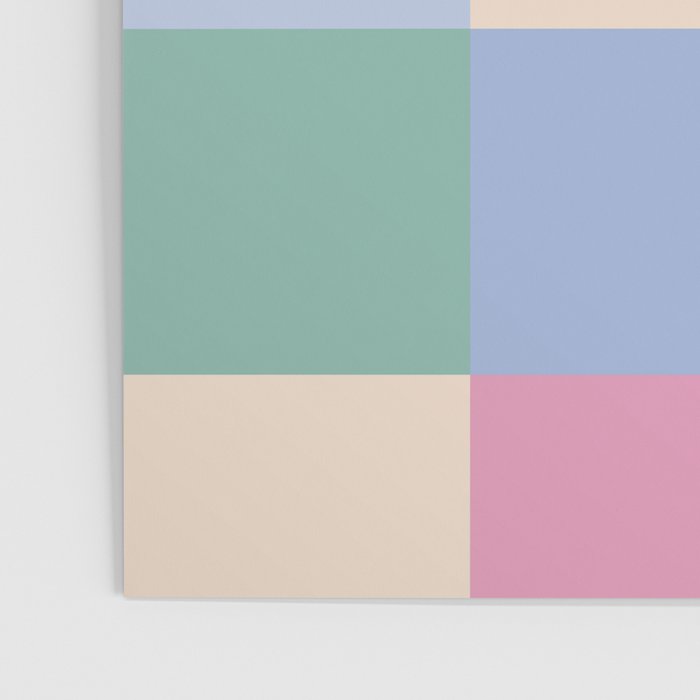 Bold Pastel Checks Pattern - Large XXXII Poster Gallery Image 3