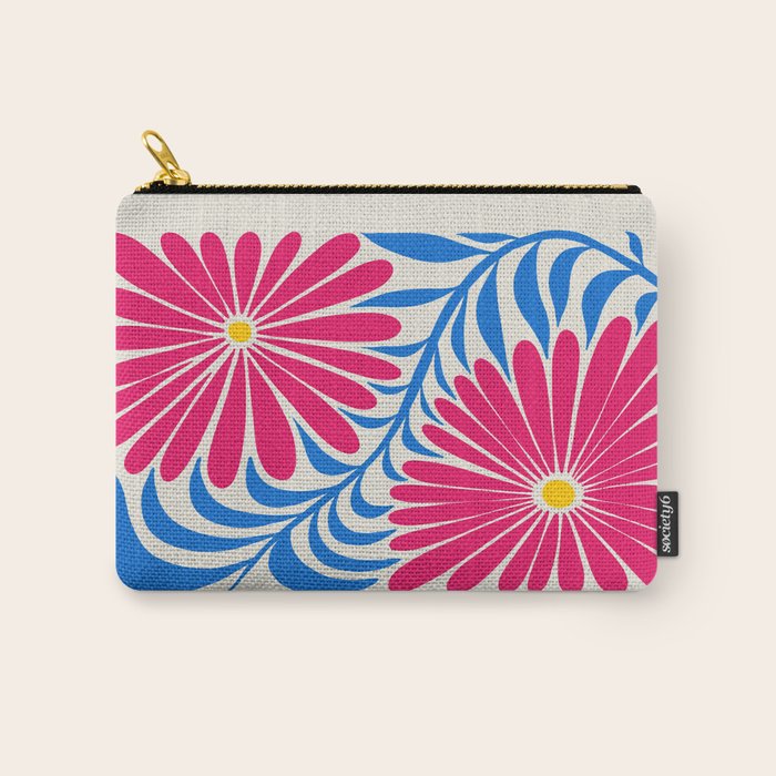 Viva Magenta Daisies Carry All Pouch Gallery Image 1