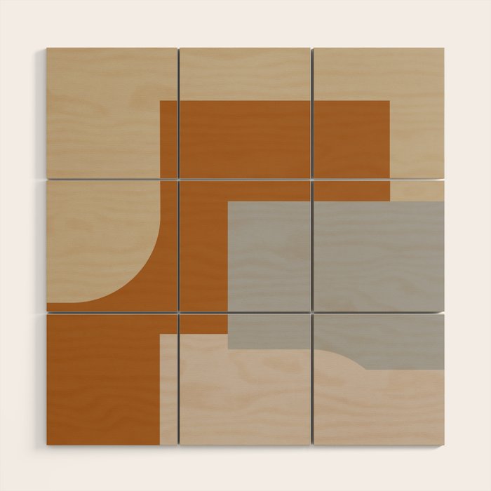 Contemporary Abstract 03 Wood Wall Art Gallery Image 1