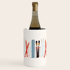 Retro Ski Illustration Wine Chiller Gallery Image 3