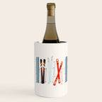 Retro Ski Illustration Wine Chiller Gallery Image 2