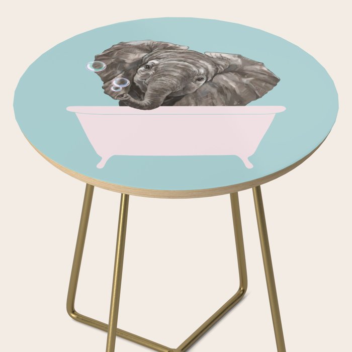 Baby Elephant in Bathtub Side Table Gallery Image 2