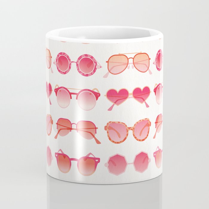 Sunglasses Collection - Pink OmbrÃ© Palette Coffee Mug Gallery Image 4