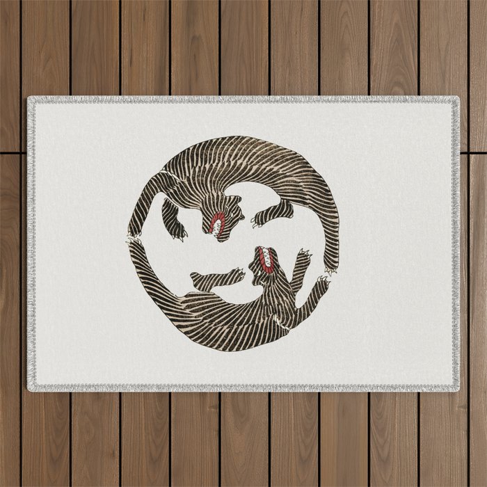 Japanese Tiger Outdoor Rug Gallery Image 1