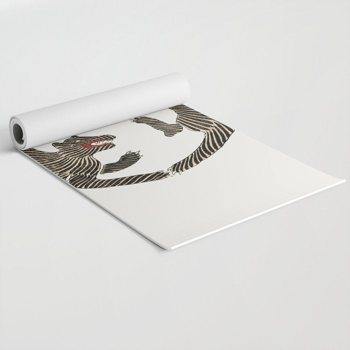 Japanese Tiger Yoga Mat Gallery Image 2