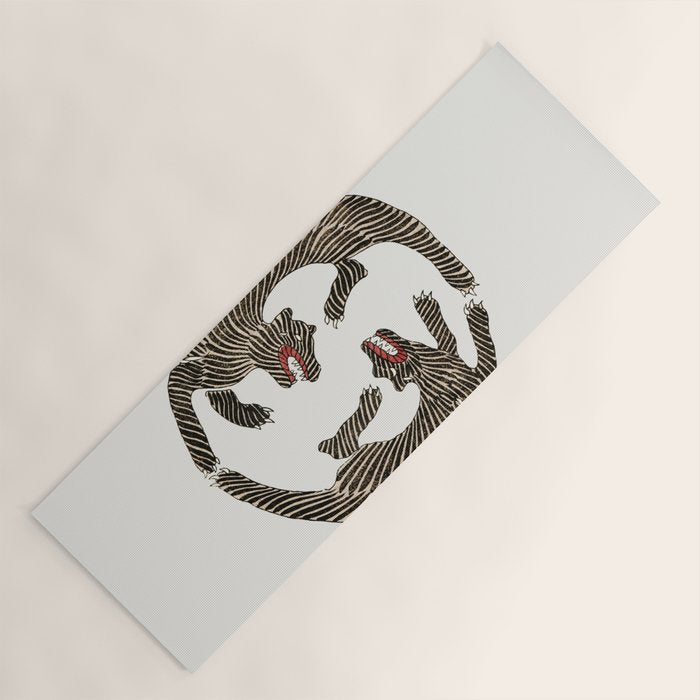 Japanese Tiger Yoga Mat Gallery Image 1