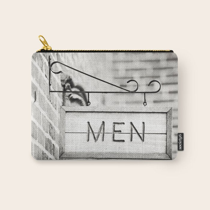 Men Bathroom Sign, Men's Restroom Carry All Pouch Gallery Image 1