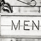 Men Bathroom Sign, Men's Restroom Coffee Mug Gallery Image 2
