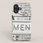 Men Bathroom Sign, Men's Restroom iPhone Case Gallery Image 1