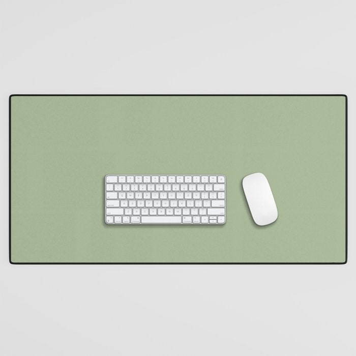 Sea Green Solid Matte Colour Blocks Desk Mat Gallery Image 1