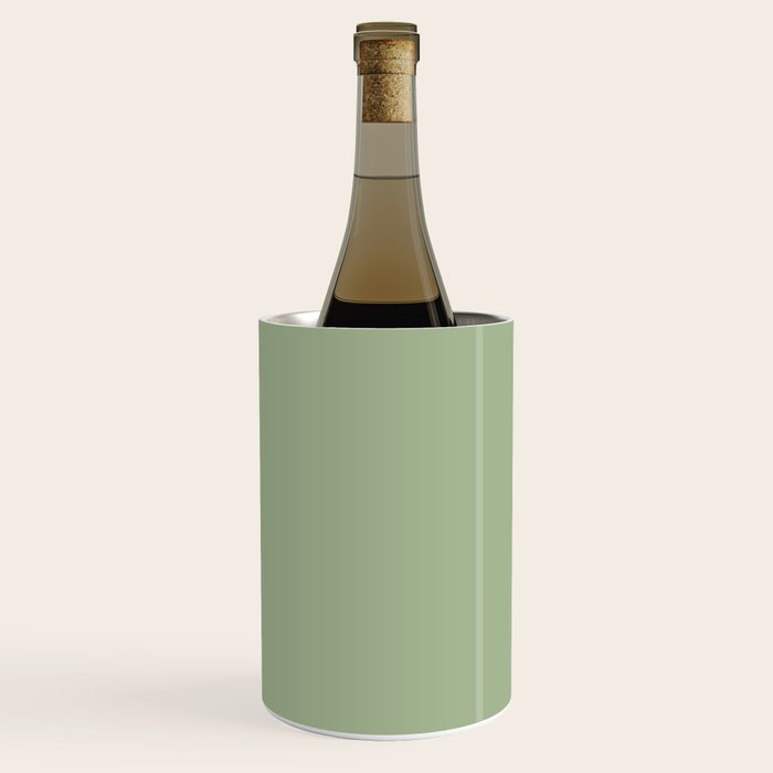 Sea Green Solid Matte Colour Blocks Wine Chiller Gallery Image 1
