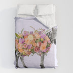 FLORAL ZEBRA Duvet Cover Gallery Image 6