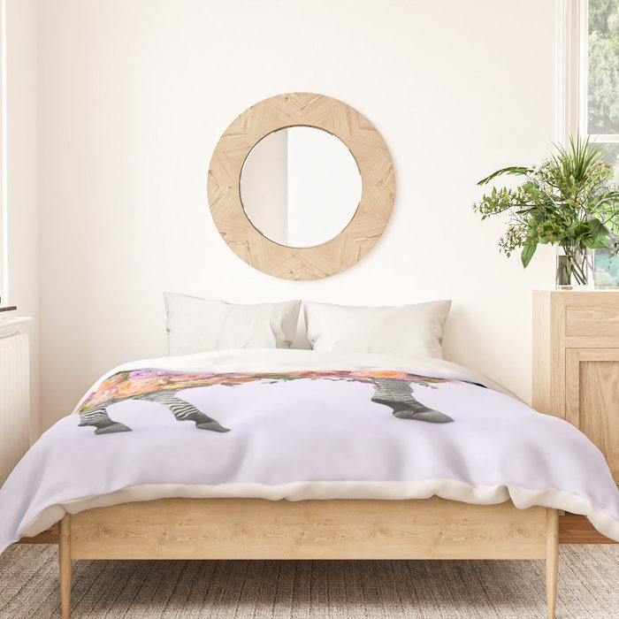 FLORAL ZEBRA Duvet Cover Gallery Image 3