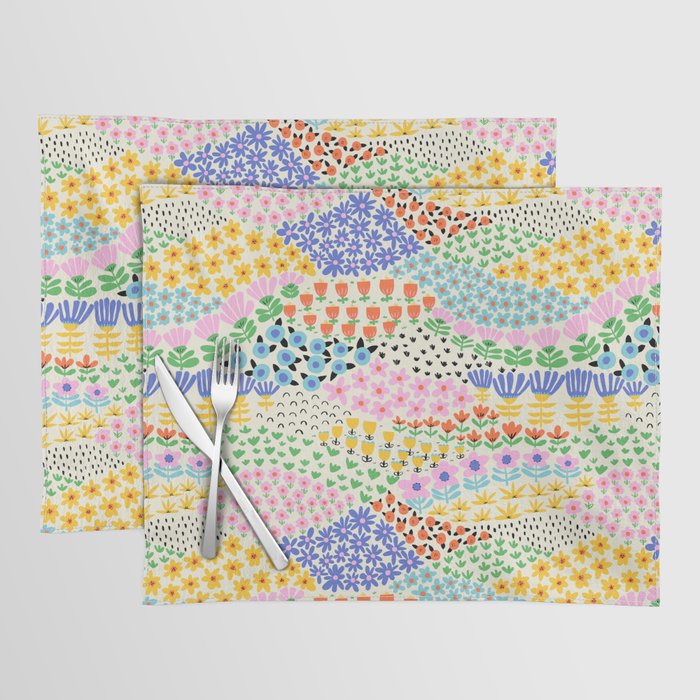 Flower Field Collage Placemat Gallery Image 1