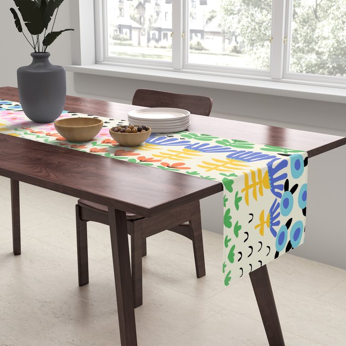Flower Field Collage Table Runner Gallery Image 2