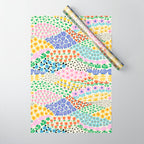 Flower Field Collage Wrapping Paper Gallery Image 1