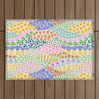Flower Field Collage Outdoor Rug Gallery Image 1