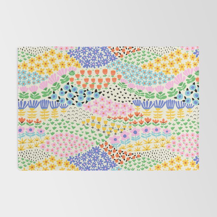 Flower Field Collage Rug Gallery Image 2