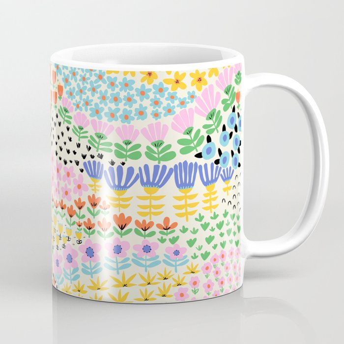 Flower Field Collage Coffee Mug Gallery Image 1