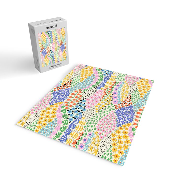 Flower Field Collage Jigsaw Puzzle Gallery Image 2