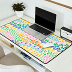 Flower Field Collage Desk Mat Gallery Image 2