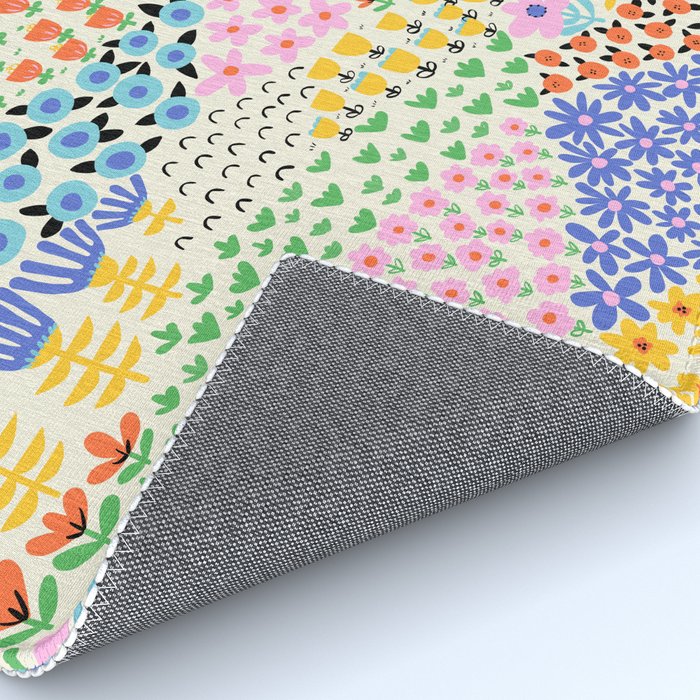 Flower Field Collage Rug Gallery Image 4