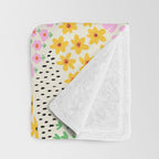 Flower Field Collage Throw Blanket Gallery Image 3