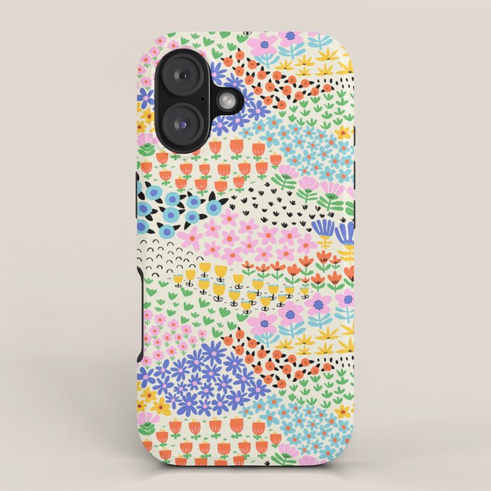Flower Field Collage iPhone Case Gallery Image 1