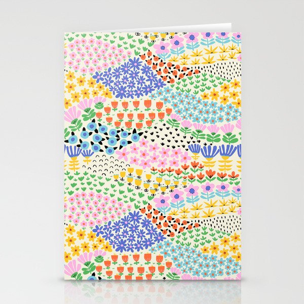 Flower Field Collage Stationery Card Gallery Image 2