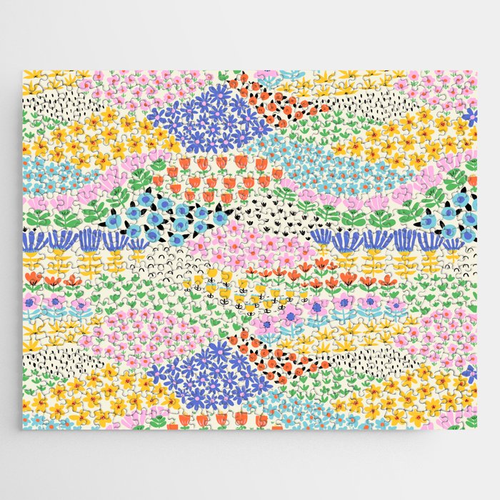 Flower Field Collage Jigsaw Puzzle Gallery Image 1