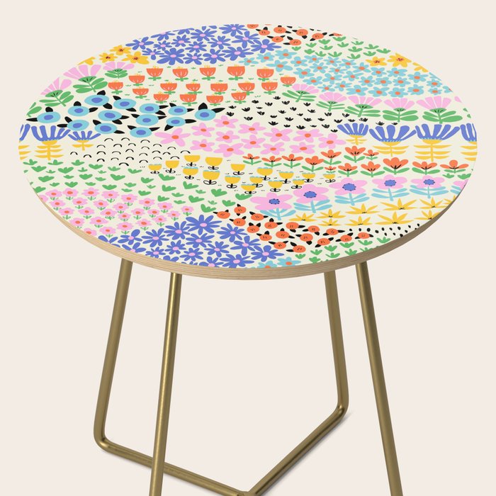 Flower Field Collage Side Table Gallery Image 2