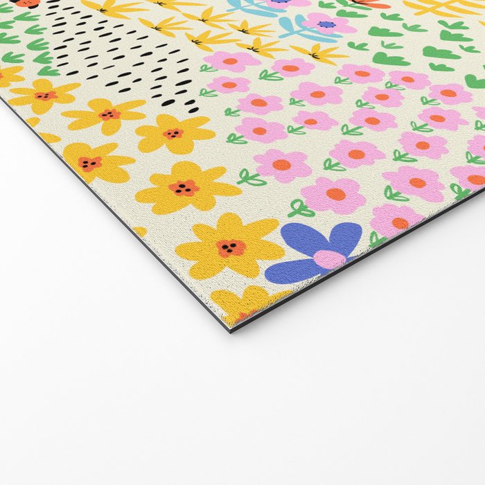 Flower Field Collage Welcome Mat Gallery Image 2
