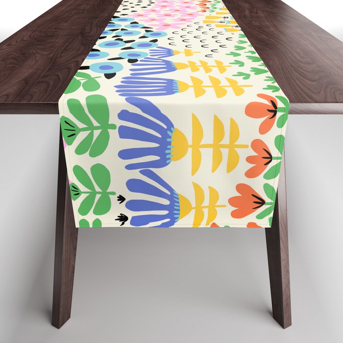 Flower Field Collage Table Runner Gallery Image 1