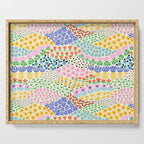 Flower Field Collage Serving Tray Gallery Image 1