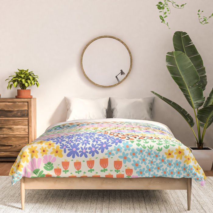 Flower Field Collage Comforter Gallery Image 3